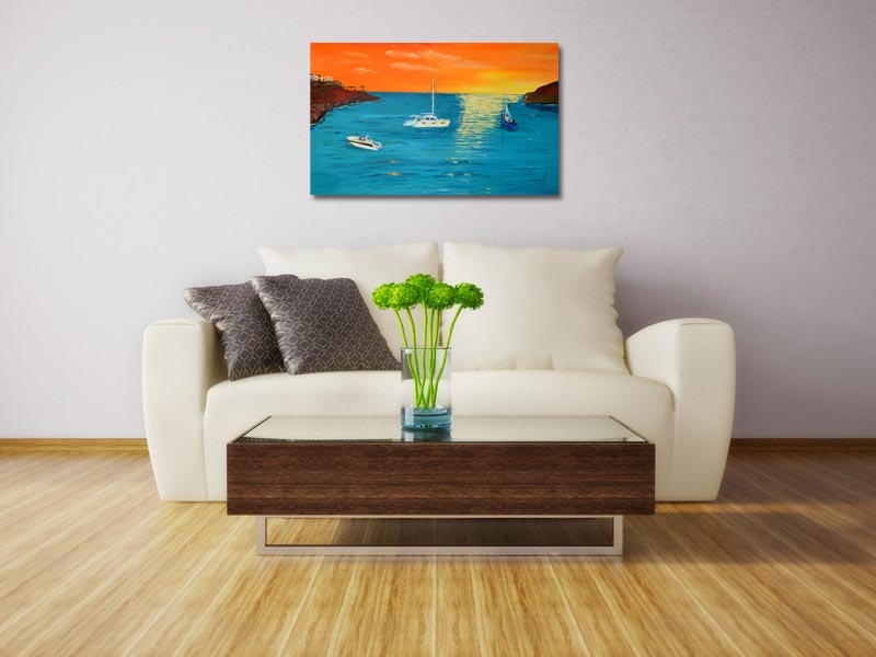 Ölgemälde Romantik&Idylle Art BF in der Stube
